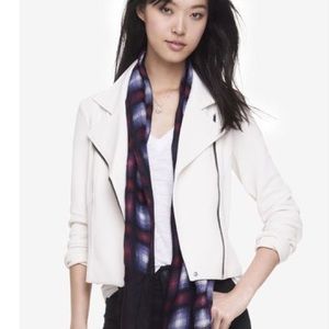 Express Textured Knit Moto Jacket, Small - EUC